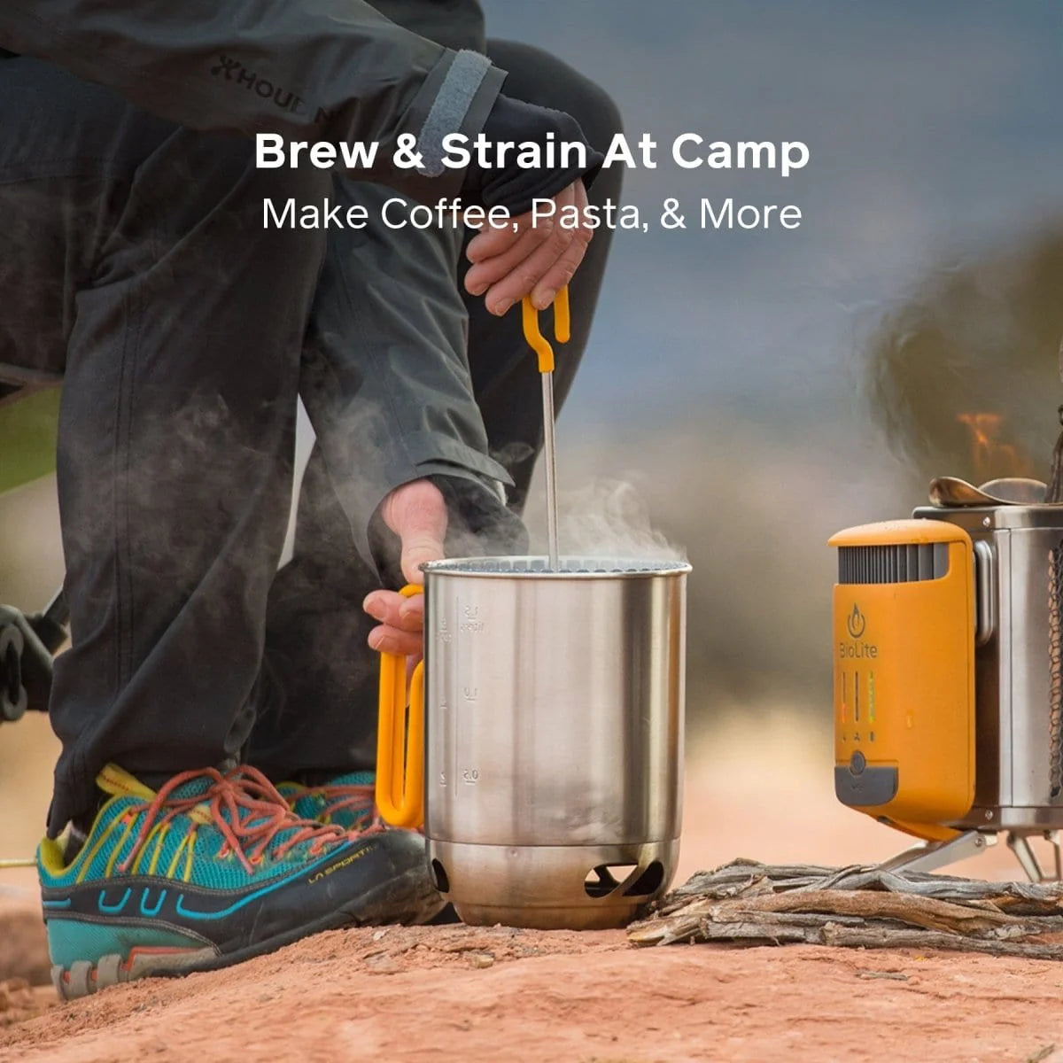 BioLite CampStove KettlePot Coffee Set